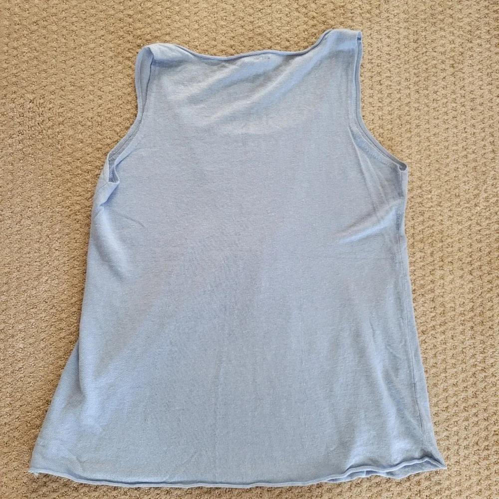 Eileen Fisher 100% slub linen tank top Size Large - Picture 4 of 5